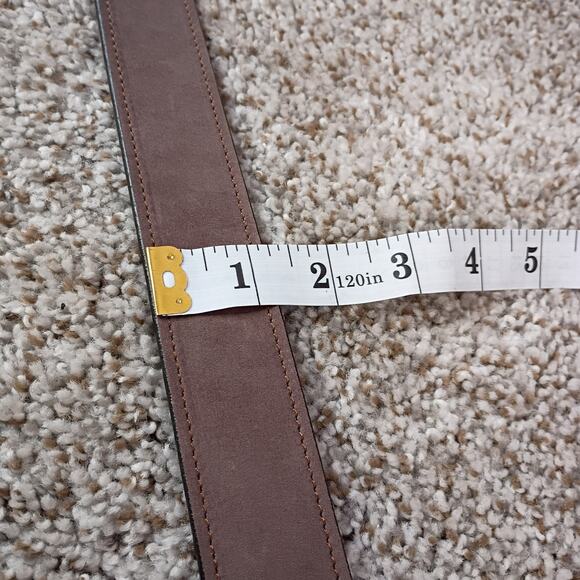 Allen Edmonds Men’s Brown Leather Belt Size 44 Made In USA 17527 - Picture 11 of 16